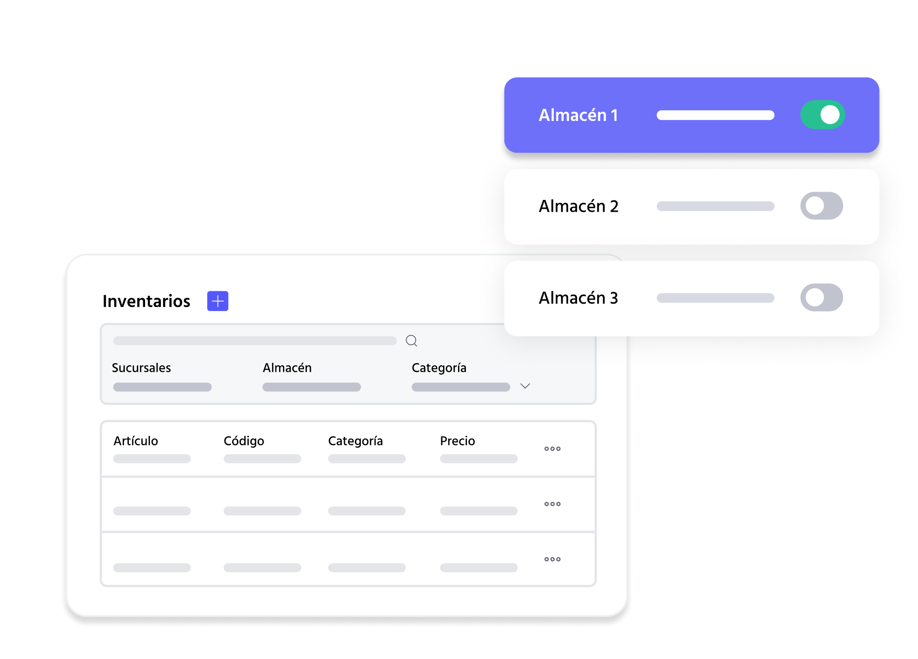 Gestión de inventario y almacenes
